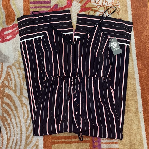 Vince Camuto Sleeveless Striped Jumpsuit SZ S NWT - Picture 3 of 3